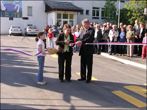 Otvoritev šolskega krožišča