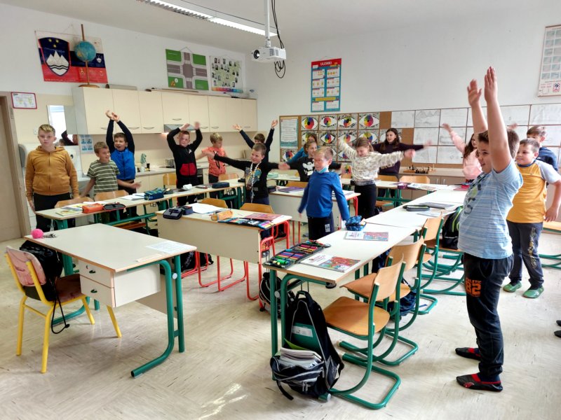 Aktivni odmor med poukom v 5. razredu
