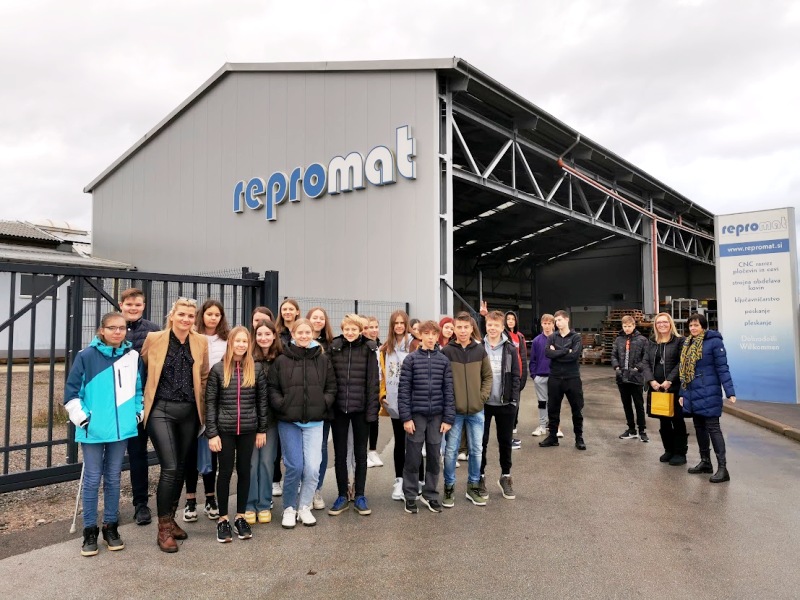 Obisk tovarn Repromat in Evrostroj ter Šolskega centra Novo mesto