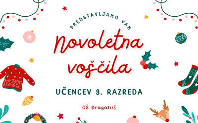 Ko voščila oživijo: božično-novoletne animacije učencev 9. razreda